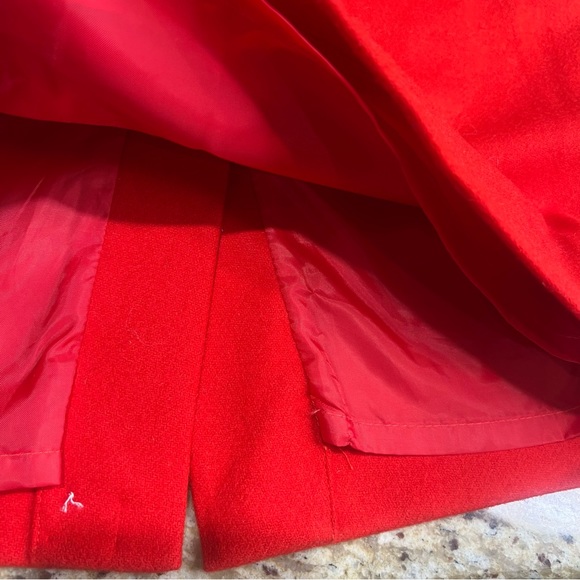 J Crew Coral Orange Wool Blend Pencil Skirt 2 - Picture 7 of 9